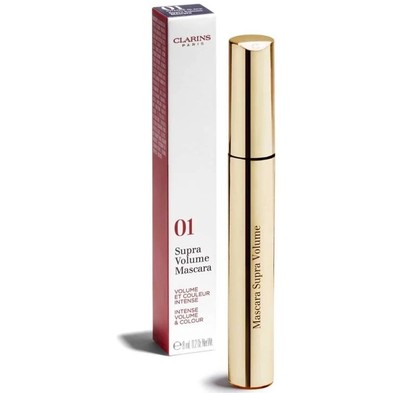 Clarins Mascara Supra Volume 8 Ml - 01 Intense Black 4 Clarins Mascara Supra Volume 8 Ml - 01 Intense Black - Billede 2