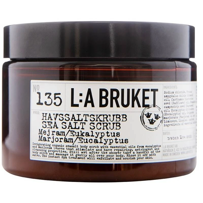 L:A Bruket 135 Sea Salt Body Scrub 420 Gr. - Marjorám/Eucalyptus 3 L:A Bruket 135 Sea Salt Body Scrub 420 Gr. - Marjorám/Eucalyptus