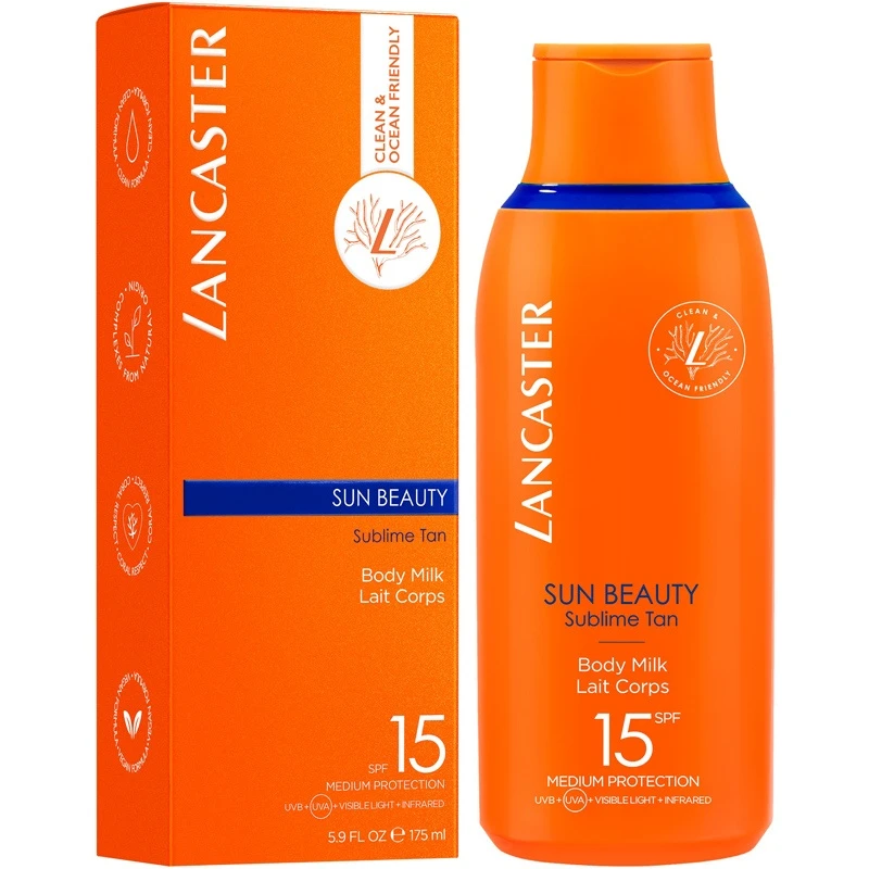 Lancaster Sun Beauty Body Milk SPF 15 - 175 Ml 5 Lancaster Sun Beauty Body Milk SPF 15 - 175 Ml - Billede 3