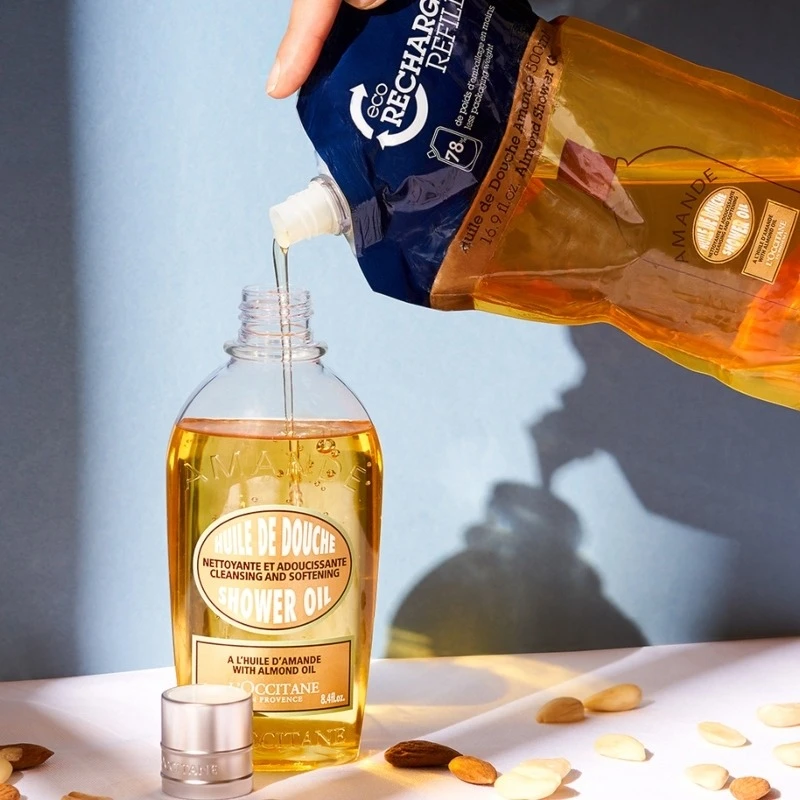 L'Occitane Almond Cleansing & Softening Shower Oil 250 Ml 5 L'Occitane Almond Cleansing & Softening Shower Oil 250 Ml - Billede 3