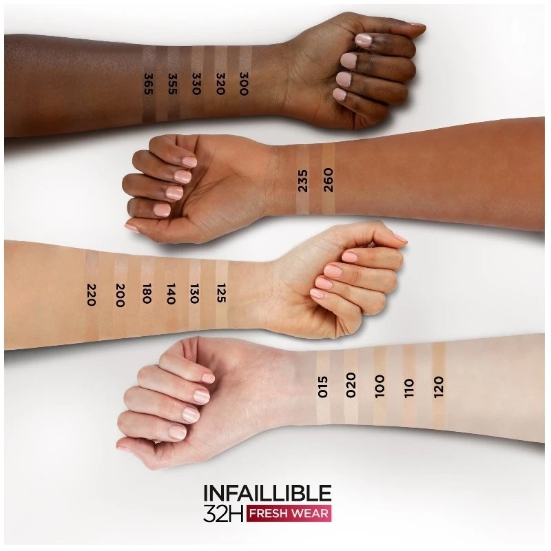 L’Oréal Paris L'Oréal Paris Cosmetics Infaillible Fresh Wear 32H Liquid Foundation 30 Ml - 15 Porcelain 7 L’Oréal Paris L'Oréal Paris Cosmetics Infaillible Fresh Wear 32H Liquid Foundation 30 Ml - 15 Porcelain - Billede 5