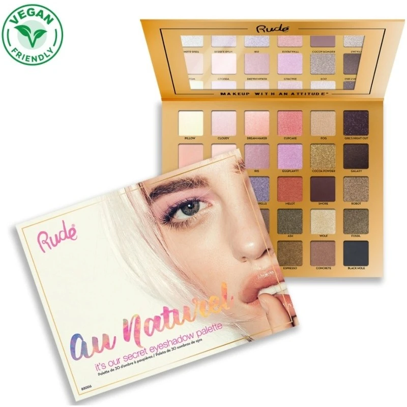 Rude Cosmetics 30 Eyeshadow Palette - Au Naturel 3 Rude Cosmetics 30 Eyeshadow Palette - Au Naturel