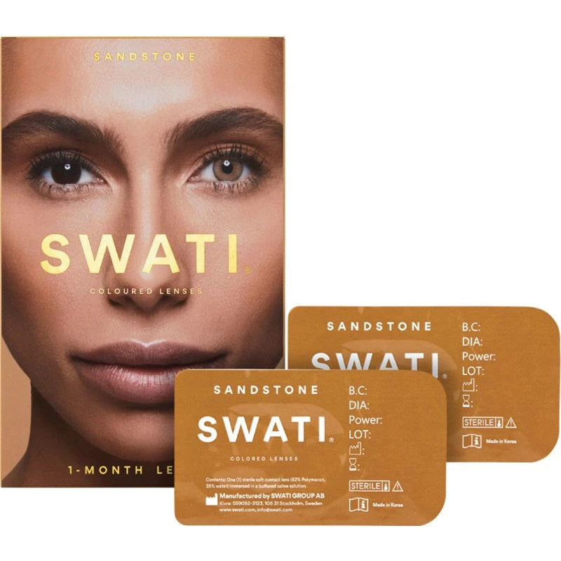 SWATI Cosmetics 1 Month Lenses - Sandstone 3 SWATI Cosmetics 1 Month Lenses - Sandstone