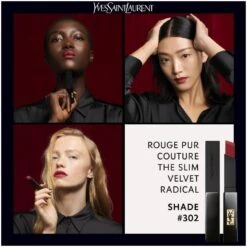 Yves Saint Laurent YSL Rouge Pur Couture The Slim Velvet Radical Lipstick 2,2 Gr. - 302 Now Way Back -Clarins Beauty Butik ysl the slim velvet radical lipstick 302 now way back 1639036966